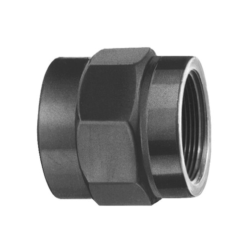 Straight Connector with Bonded Socket Joint and Female Thread made of PVC-U