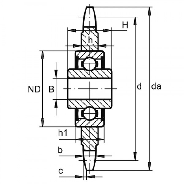 ALSTEN TECH Türscharnier 125x75mm - Kugelgelagert Für Schwere Türen